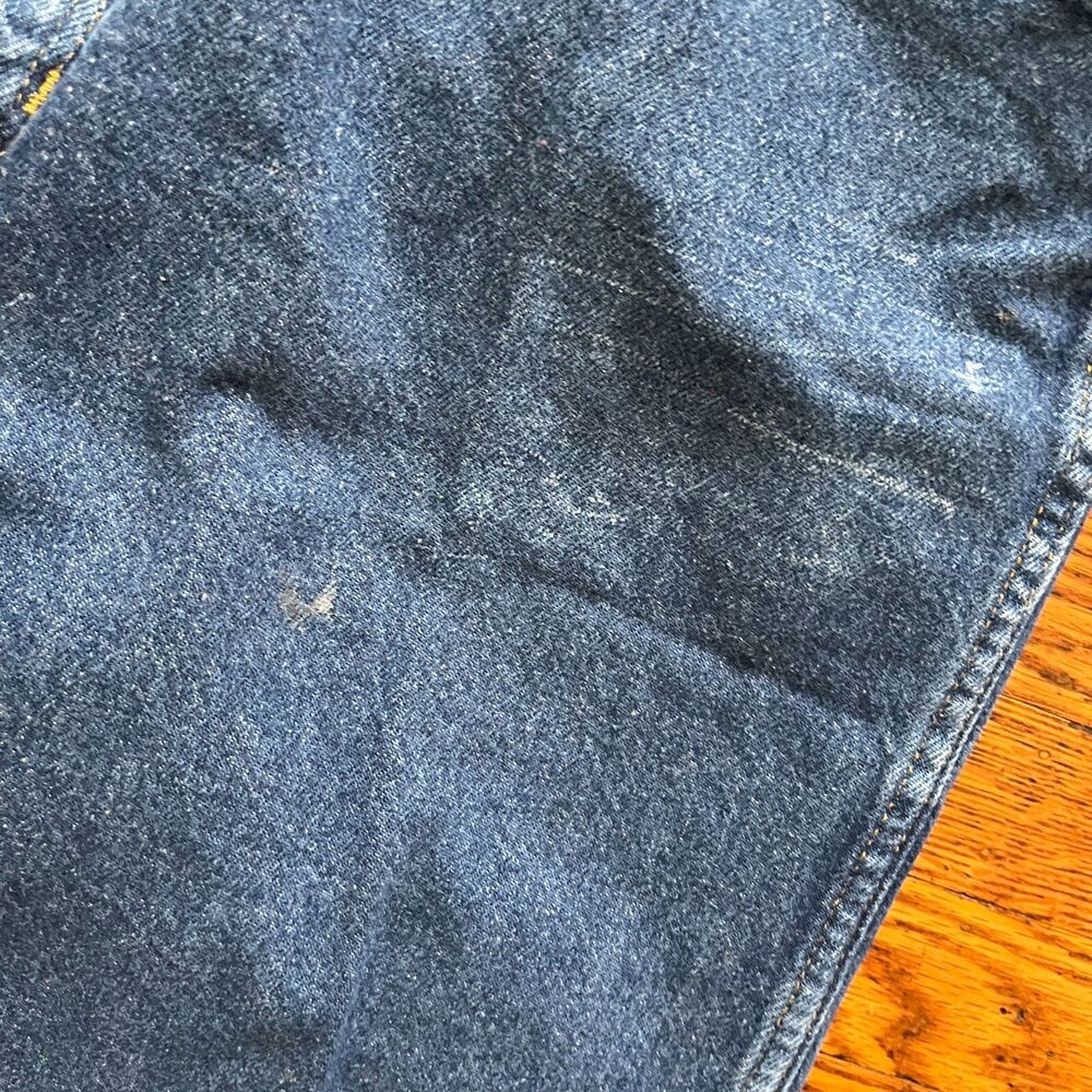 Vintage BIG BEN by Wrangler Jeans Mens 38x31 Heavy Blue Denim Pant USA Made - Picture 6 of 15